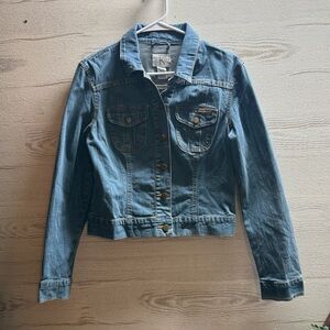 Calvin Klein classic denim blue jean jacket size M